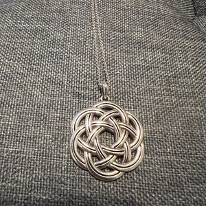 Bright Interlok Medallion Necklace Celtic